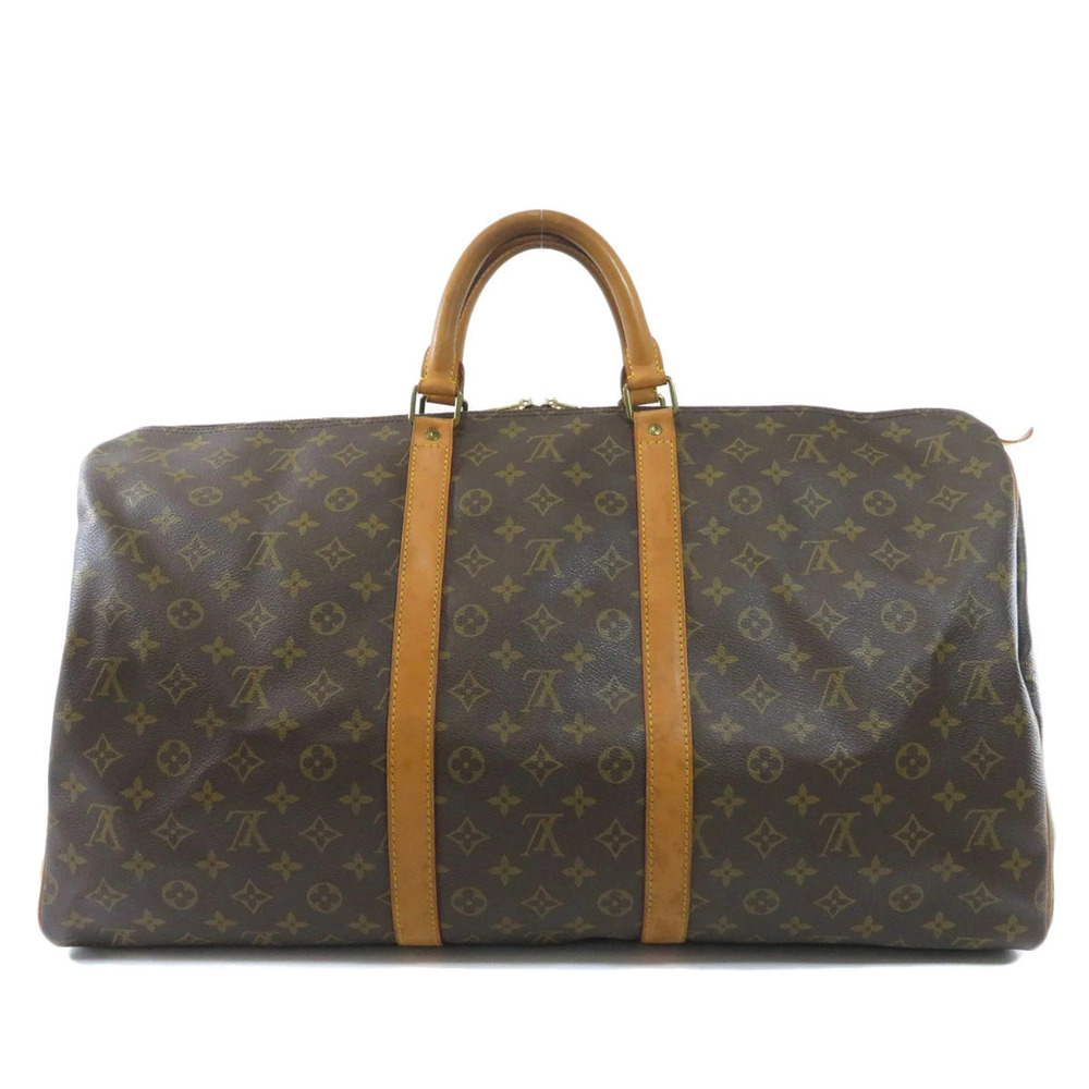 Louis Vuitton Monogram Keepall Boston Bag Epi Leather Brown